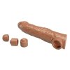 Pretty Love Extension Penis Sleeve with Modular Length Blocks – Dark Brown – 26 cm